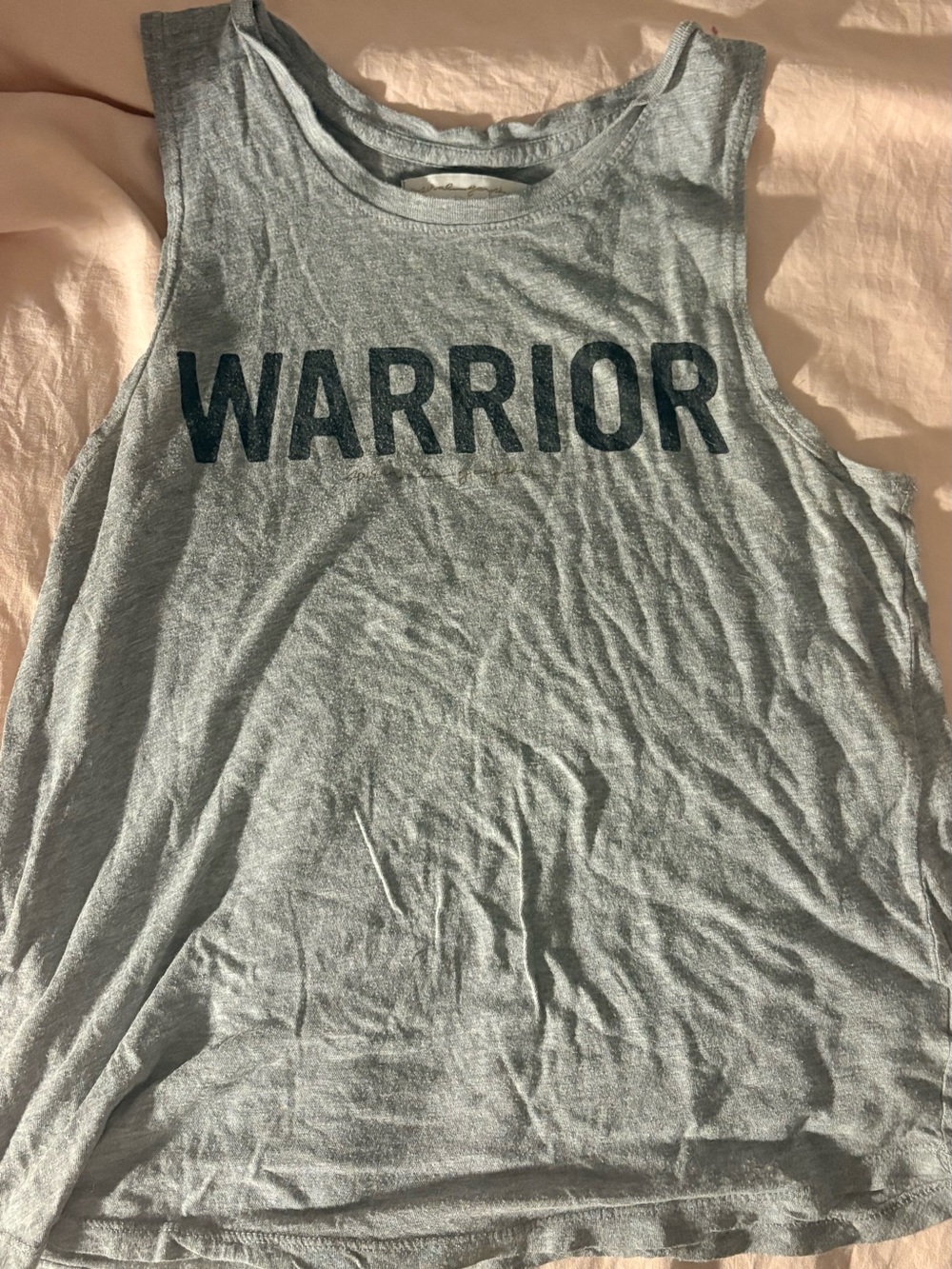 spiritual gangster/// Warrior Graphic Muscle Tank - Gray